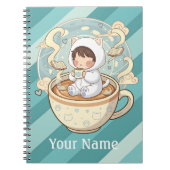 Customized Cat Notebook Journal for Student Writer Notizblock (Vorderseite)