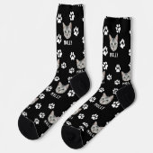 Customized Cat Pet Photo & Name Black Socken (Linkes Detail)