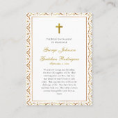 Customized Catholic Wedding Prayer Card Platzkarte (Rückseite)