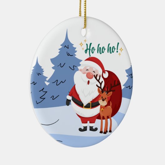 Customized Christmas Ornament with Santa (Rechts)