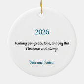 Customized Christmas Ornament with Santa (Hinten)