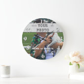 Customized Clock with Photo and Name or Delete Große Wanduhr (Zuhause)