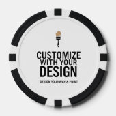 Customized Company Branded Custom Personalized Pokerchips (Vorderseite)