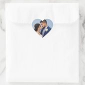 Customized Couple Wedding Photo Herz-Aufkleber (Tasche)