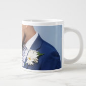 Customized Couple Wedding Photo Jumbo-Tasse (Rechts)