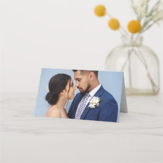 Customized Couple Wedding Photo Platzkarte