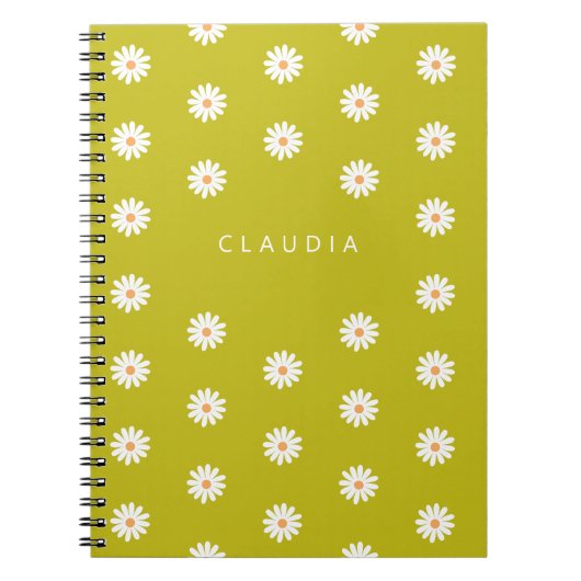 Customized Daisy Notebook, Gift for Children Notizblock (Vorderseite)