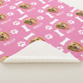 Customized Dog Pet Photo & Name Pink Sherpadecke (3/4)