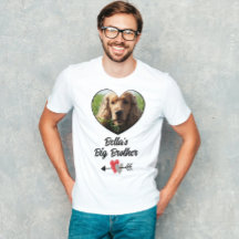 Customized dog photo big brother T-Shirt