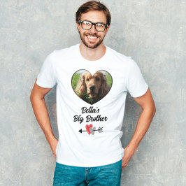 Customized dog photo big brother T-Shirt
