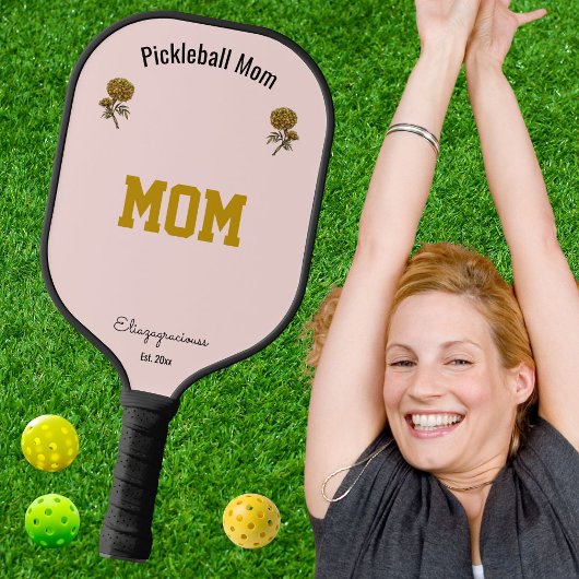 Customized Elegant Cute Pink Pickleball Mom Gift Schläger