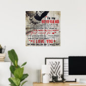 Customized Gift To My Husband, Home Decor Poster (Heimbüro)