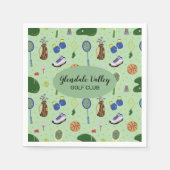 Customized Golf Theme Paper Napkin Serviette (Vorderseite)