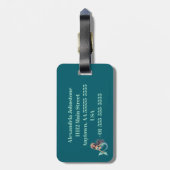 Customized Graduation Cruise Luggage Tag Gepäckanhänger (Rückseite vertikal)