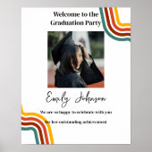 Customized Graduation Party Poster Boho (Vorne)