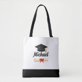 Customized Graduation Tote Bag - Canvas Bag Tasche (Vorderseite)