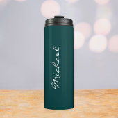 Customized Green Thermal Bottle, teacher gift Thermosbecher