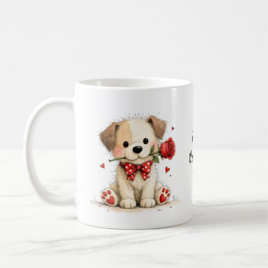 Customized Happy Valentine's Day Mug Kaffeetasse (Links)