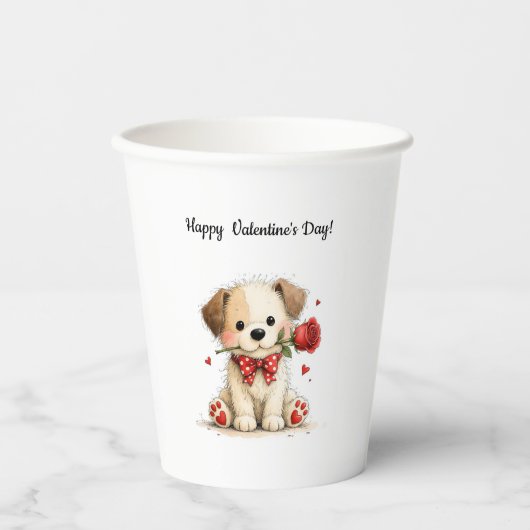 Customized Happy Valentine's Day Mug Pappbecher (Vorderseite)