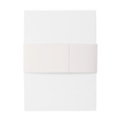 Customized Initials Blush Garden Wedding Favor Einladungsbanderole (Rückseitenbeispiel)