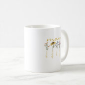 Customized mom children name flower kaffeetasse (VorderseiteRechts)