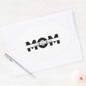 Customized mom children name ovaler aufkleber (Umschlag)