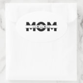 Customized mom children name ovaler aufkleber (Tasche)