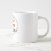 customized mugs text, custom text mug, custom phot Jumbo-Tasse (Rechts)