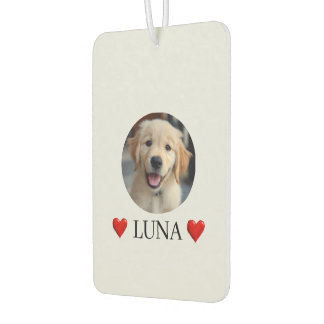 Customized My Dog with Photo & Name Air Freshener Autolufterfrischer