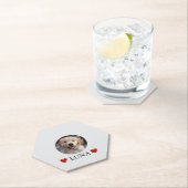 Customized My Dog with Photo & Name Paper Coaster Untersetzer (Vor Ort)