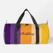 Customized Name Colourful Stylish Modern Elegant Duffle Bag (Rückseite)