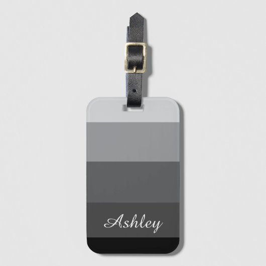 Customized Name Colourful Stylish Modern Elegant  Gepäckanhänger (Vorderseite Vertikal)