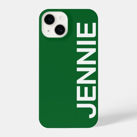 Customized Name Stylish Elegant Modern Minimal  iPhone Hülle (Rückseite)