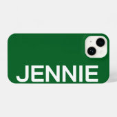 Customized Name Stylish Elegant Modern Minimal  iPhone Hülle (Rückseite (Horizontal))