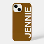 Customized Name Stylish Elegant Modern Minimal  iPhone Hülle (Rückseite)