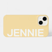 Customized Name Stylish Elegant Modern Minimal iPhone Hülle (Rückseite (Horizontal))