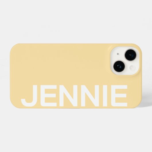 Customized Name Stylish Elegant Modern Minimal  iPhone Hülle (Rückseite (Horizontal))