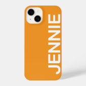 Customized Name Stylish Elegant Modern Minimal  iPhone Hülle (Rückseite)