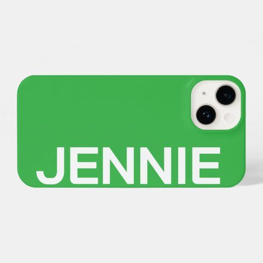 Customized Name Stylish Elegant Modern Minimal  iPhone Hülle (Rückseite (Horizontal))