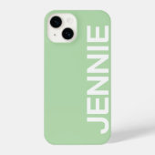 Customized Name Stylish Elegant Modern Minimal  iPhone Hülle (Rückseite)
