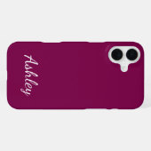 Customized Name Stylish Modern Elegant Minimalist  iPhone Hülle (Rückseite (Horizontal))