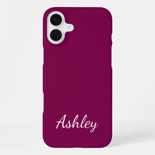 Customized Name Stylish Modern Elegant Minimalist  iPhone Hülle (Rückseite)