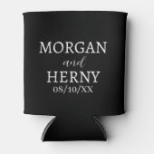 CUSTOMIZED NAME STYLISH MODERN WEDDING  DOSENKÜHLER (Vorderseite)