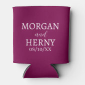 CUSTOMIZED NAME STYLISH MODERN WEDDING  DOSENKÜHLER (Vorderseite)