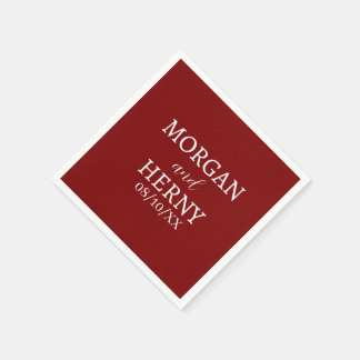 CUSTOMIZED NAME STYLISH MODERN  WEDDING  SERVIETTE