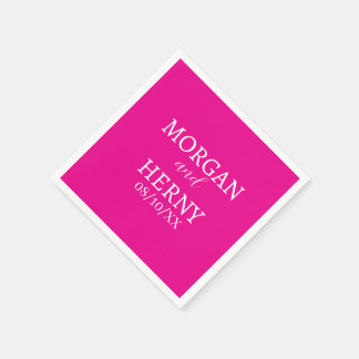 CUSTOMIZED NAME STYLISH MODERN  WEDDING  SERVIETTE