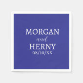 CUSTOMIZED NAME STYLISH MODERN  WEDDING  SERVIETTE (Vorderseite)