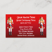 Customized Nutcracker King Cartoon Visitenkarte (Rückseite)