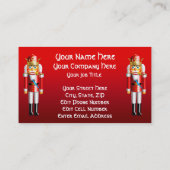 Customized Nutcracker King Cartoon Visitenkarte (Rückseite)