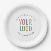 Customized Paper Plates Business Logo Printed Bulk Pappteller (Vorderseite)